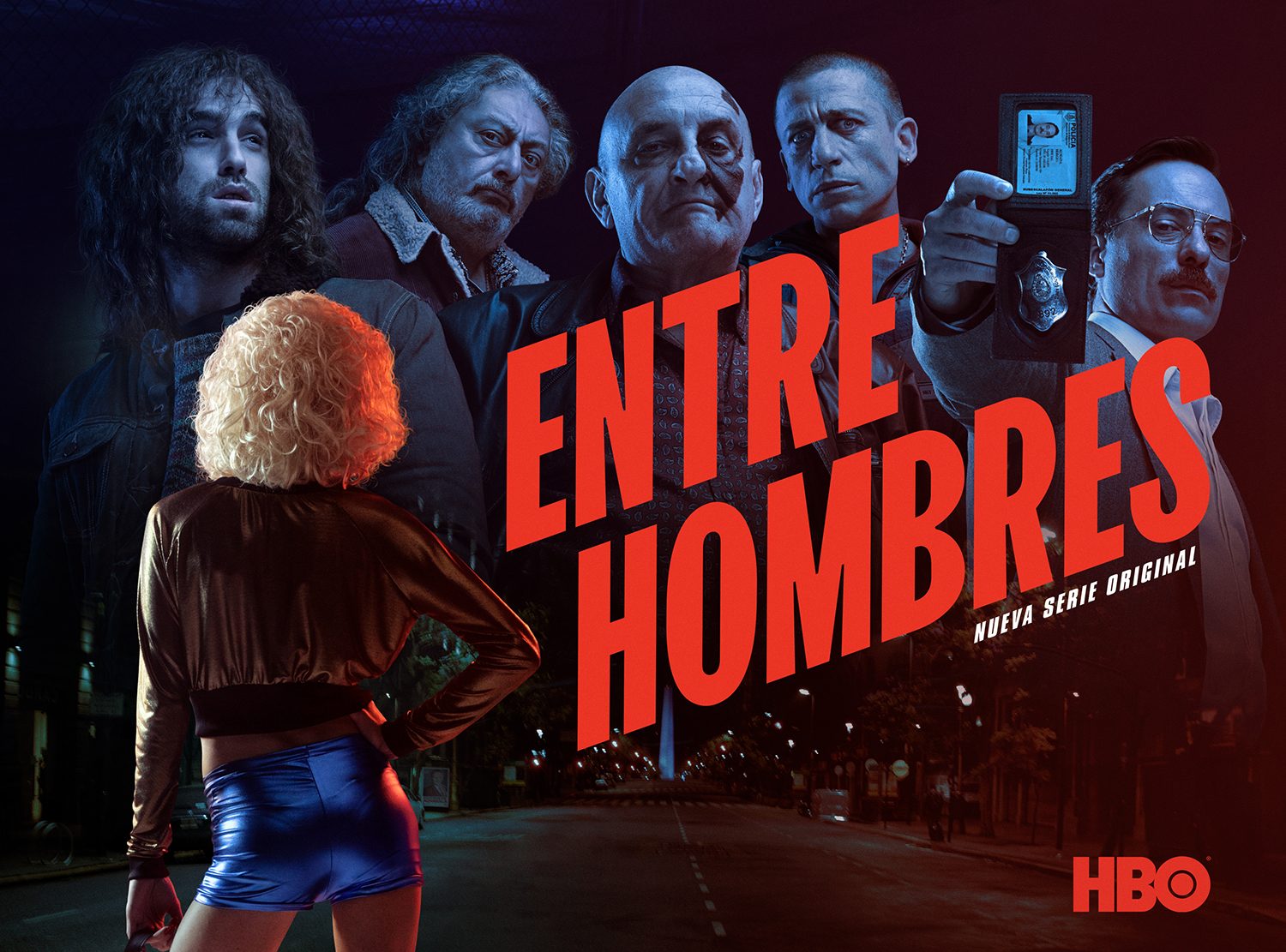The HBO “Entre Hombres” key-art layout