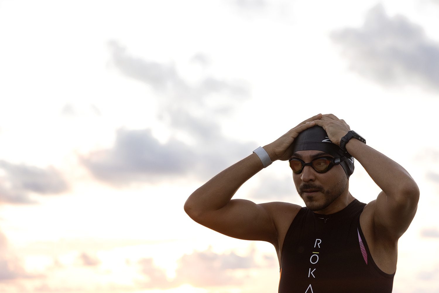 A triathlete portrait in the soft morning light