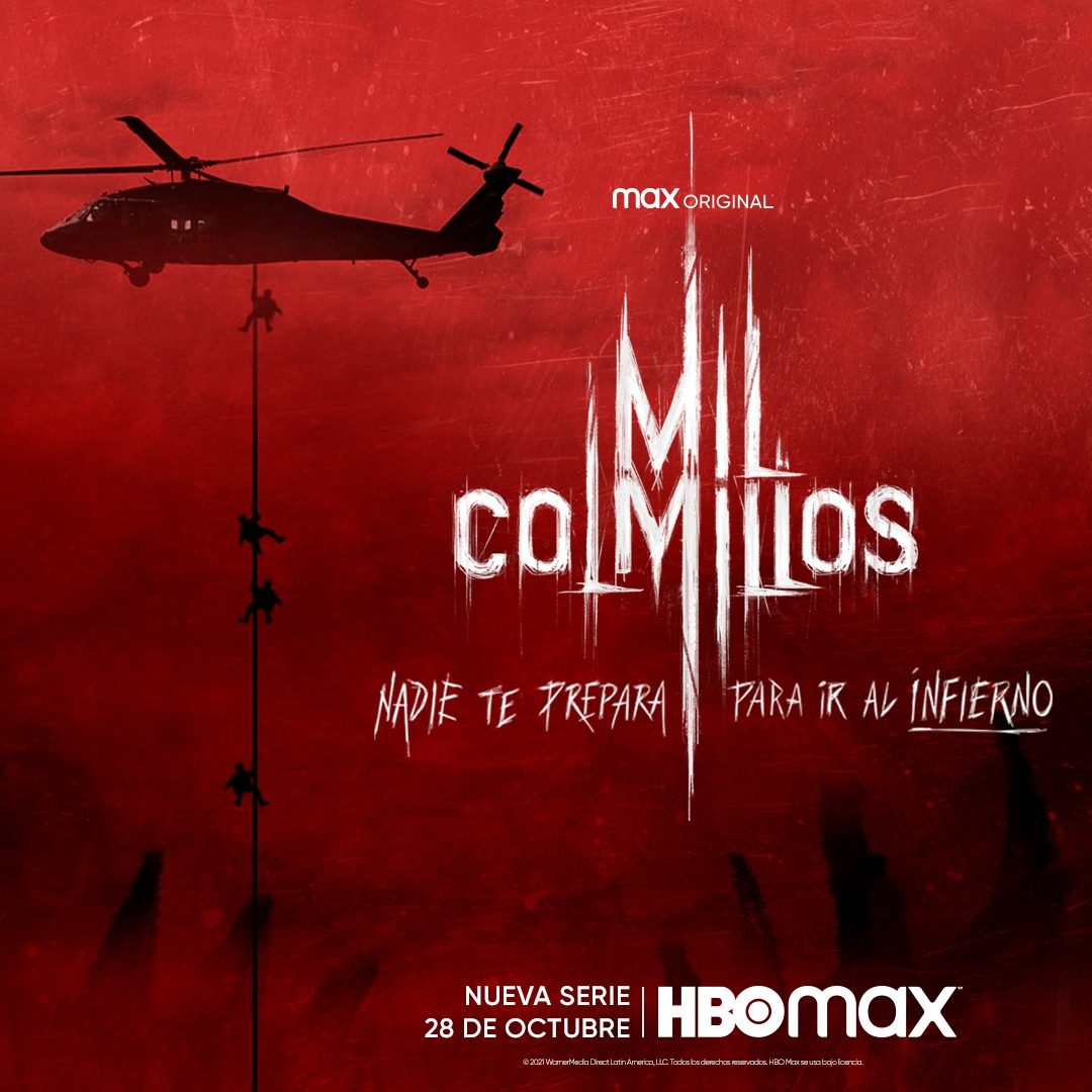 The red “Mil Colmillos” HBO Max key-art poster